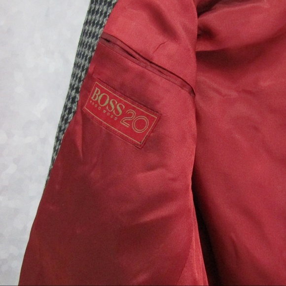 ⚜️HP⚜️ VTG Hugo Boss Germany Lambswool Suit Coat - Picture 5 of 8